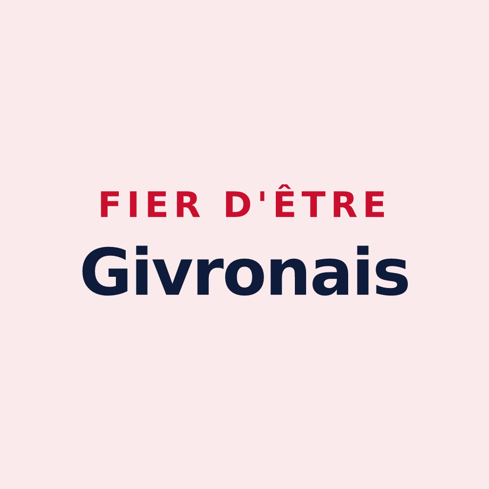 Magnet « Fier d'être Givronais » — design pour Givron