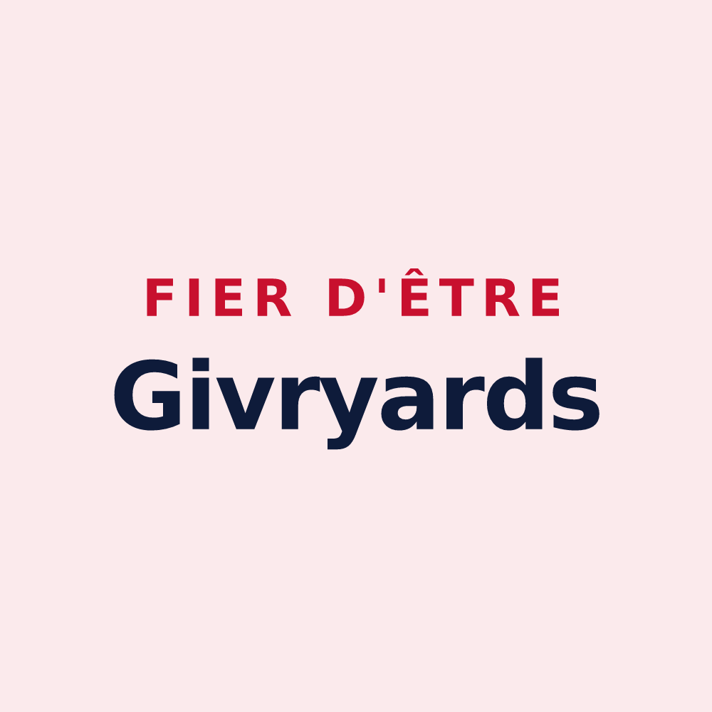 Magnet « Fier d'être Givryards » — design pour Givry
