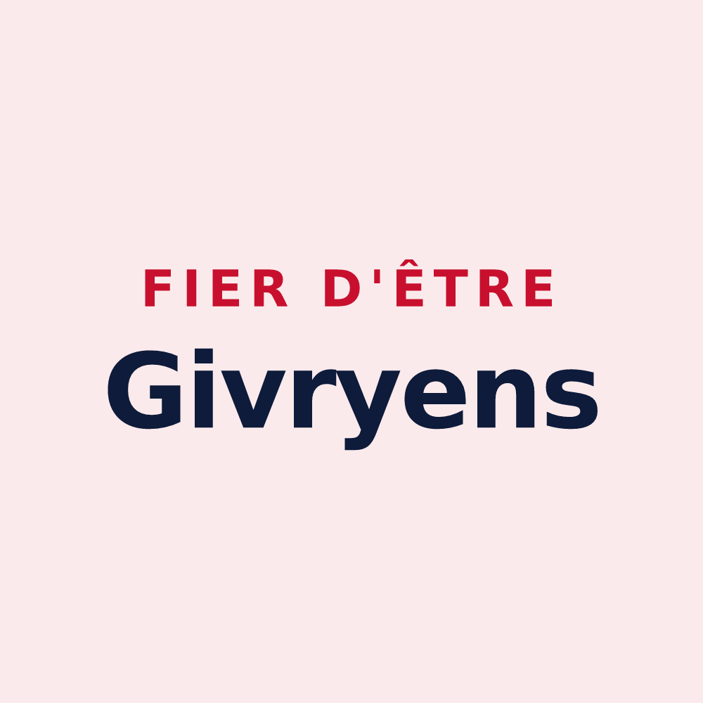 Magnet « Fier d'être Givryens » — design pour Givry-en-Argonne