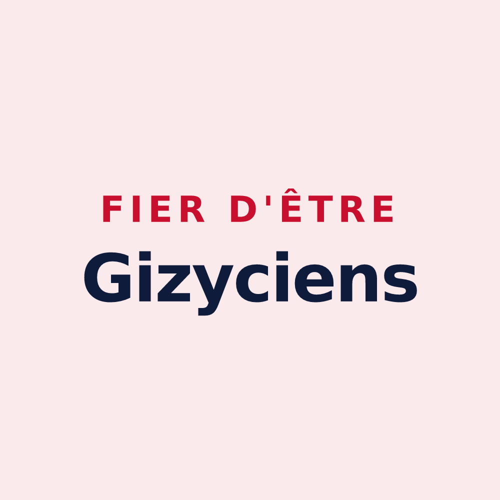 Magnet « Fier d'être Gizyciens » — design pour Gizy