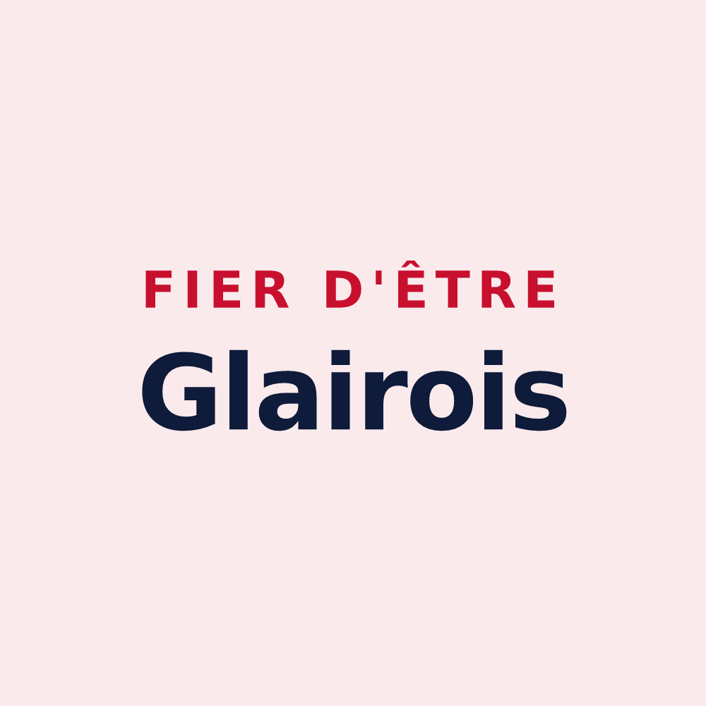Magnet « Fier d'être Glairois » — design pour Glaire
