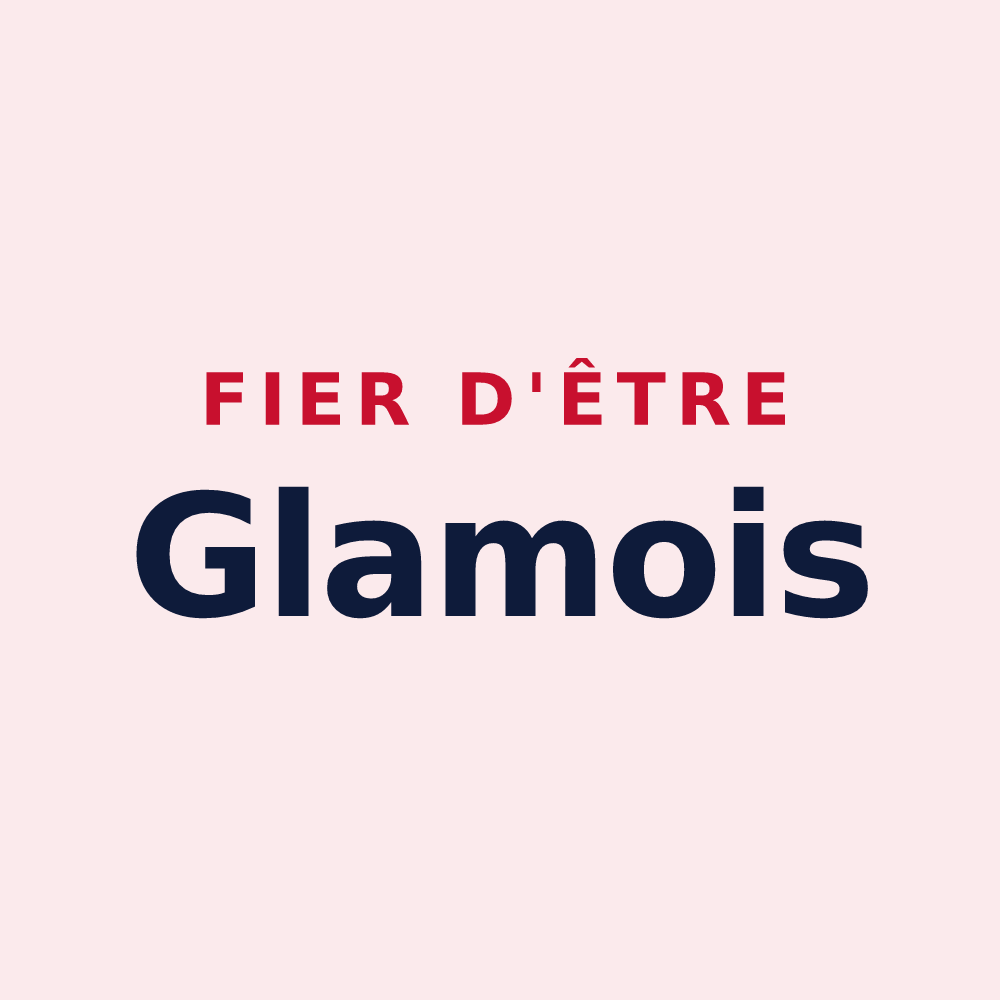Magnet « Fier d'être Glamois » — design pour Gland