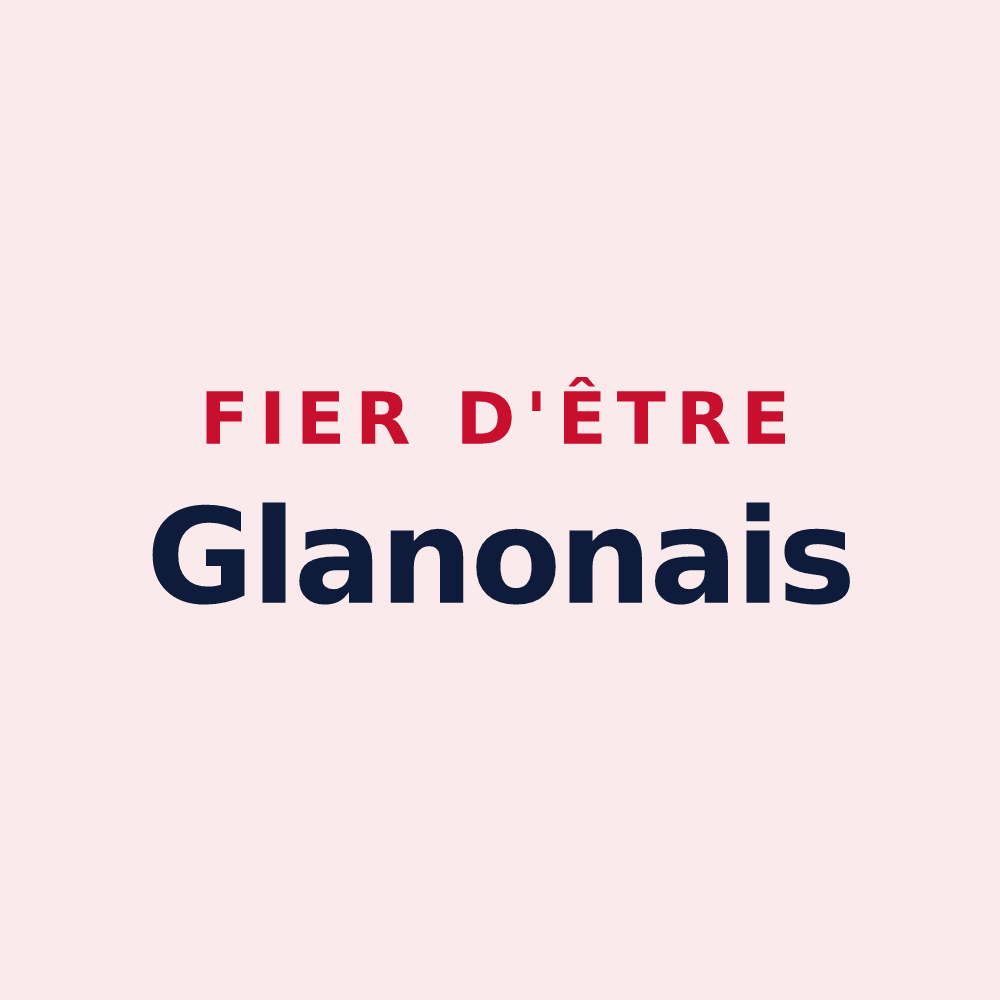 Magnet « Fier d'être Glanonais » — design pour Glanon