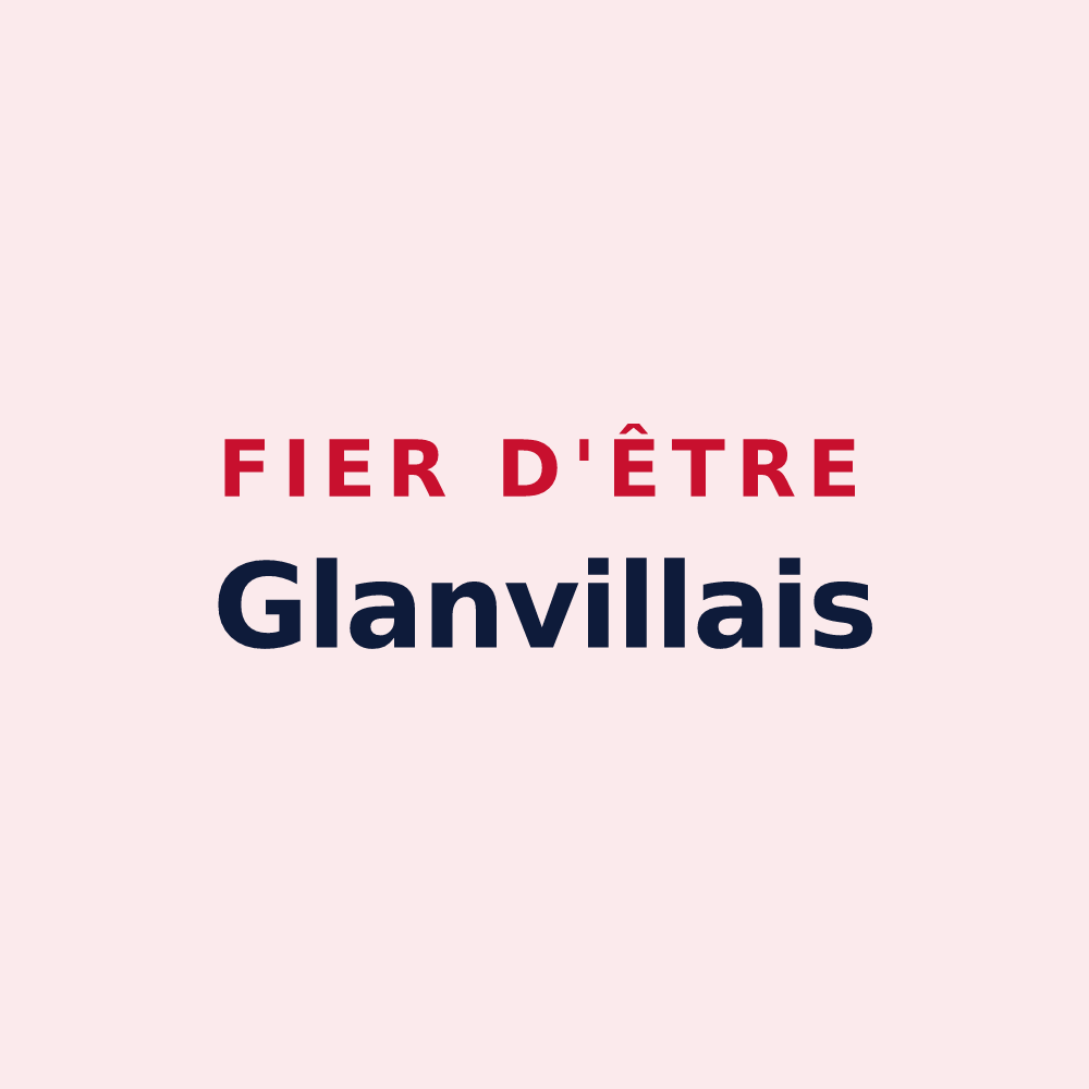 Magnet « Fier d'être Glanvillais » — design pour Glanville