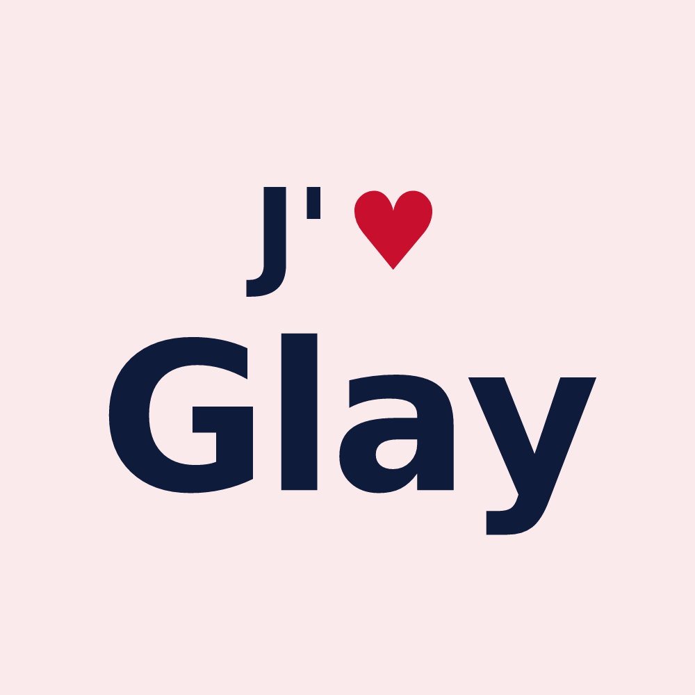 Magnet personnalisé Glay — design J'aime Glay