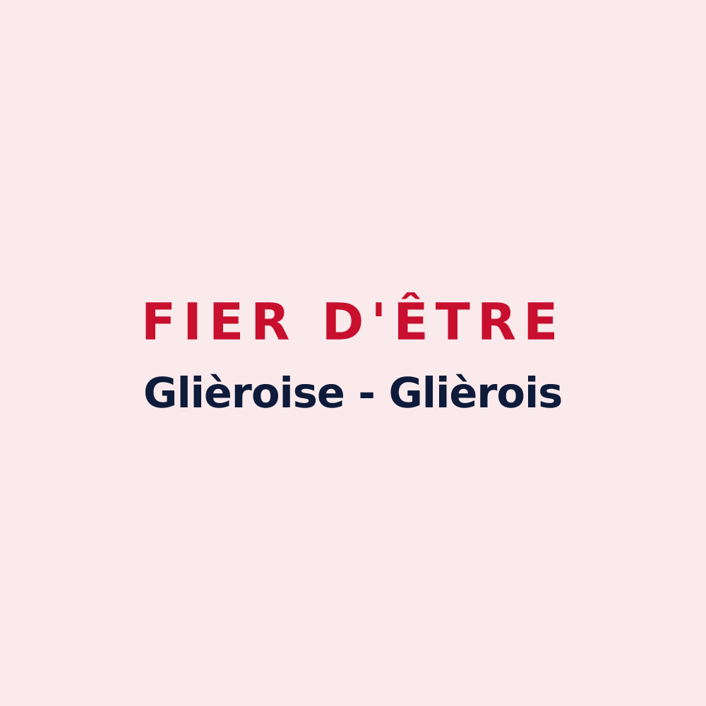 Magnet « Fier d'être Glièroise - Glièrois » — design pour Glières-Val-de-Borne