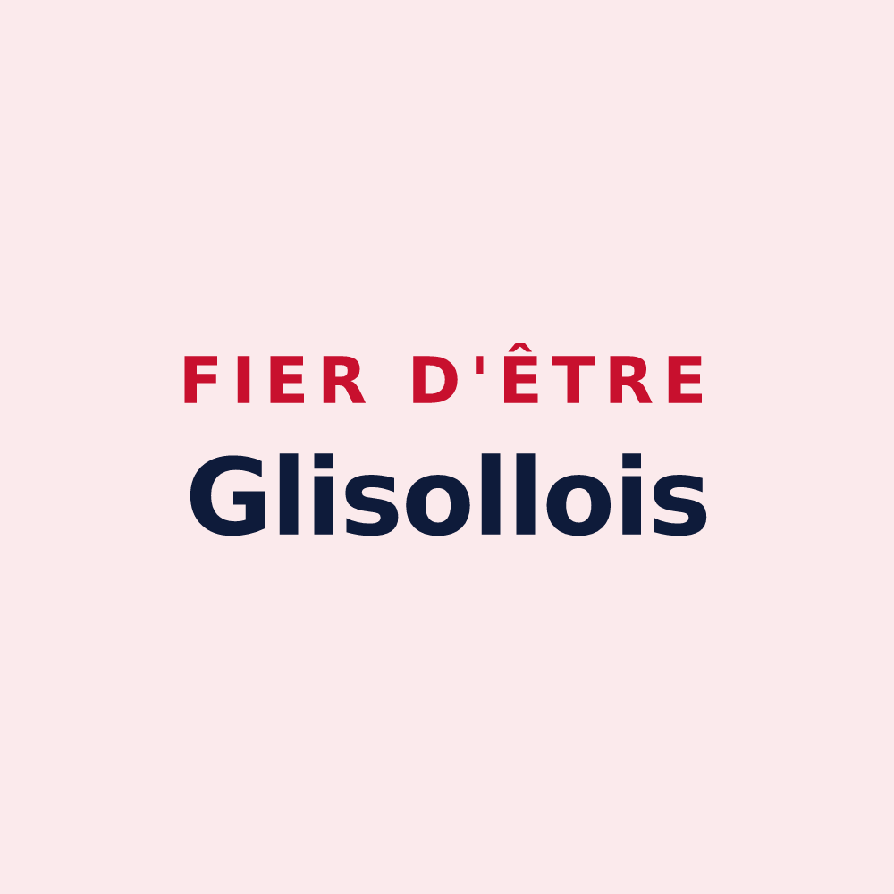 Magnet « Fier d'être Glisollois » — design pour Glisolles