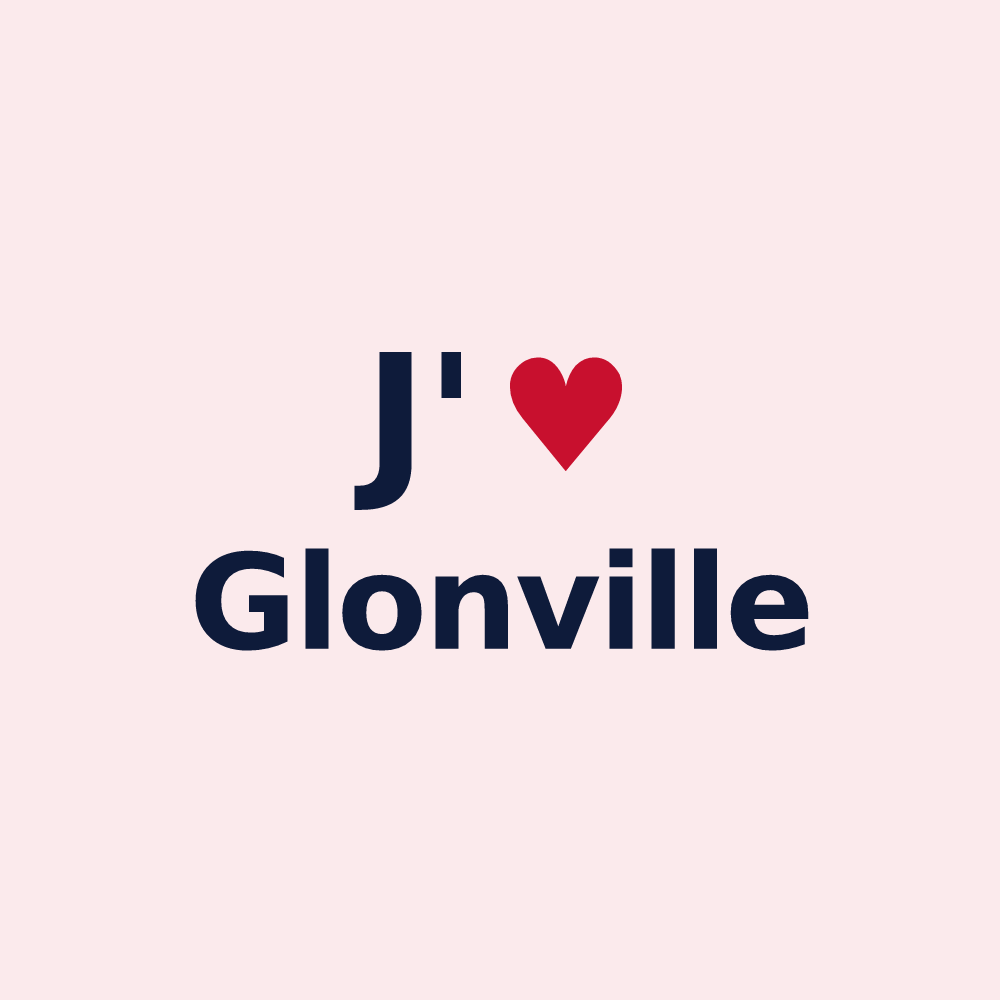 Magnet personnalisé Glonville — design J'aime Glonville