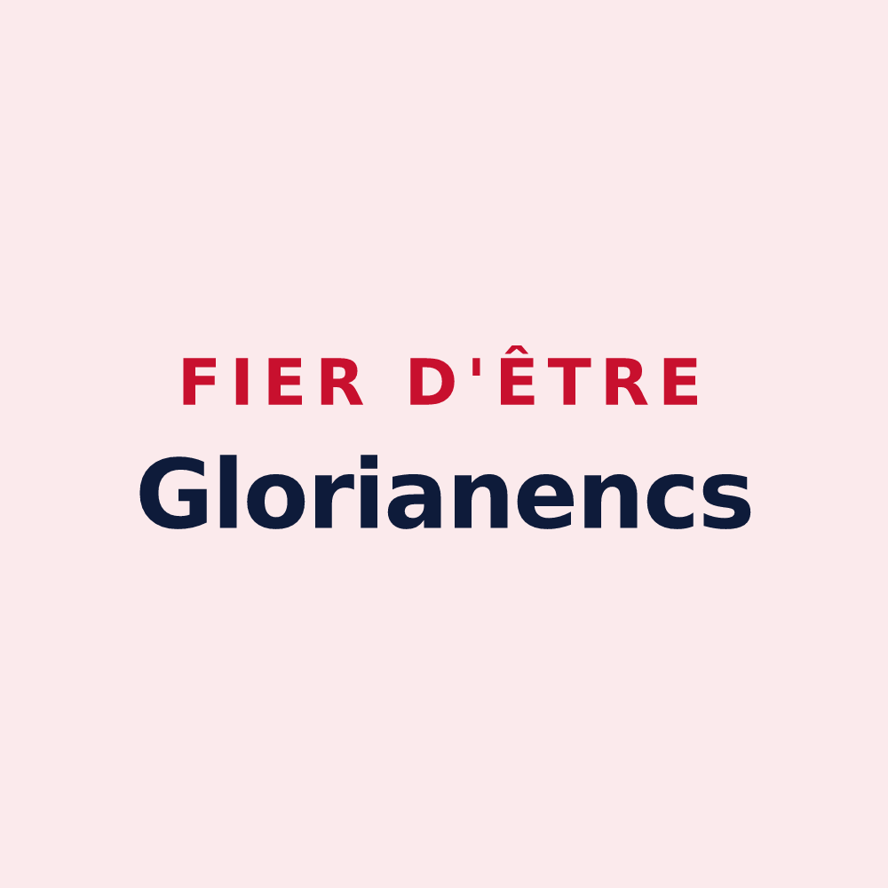 Magnet « Fier d'être Glorianencs » — design pour Glorianes