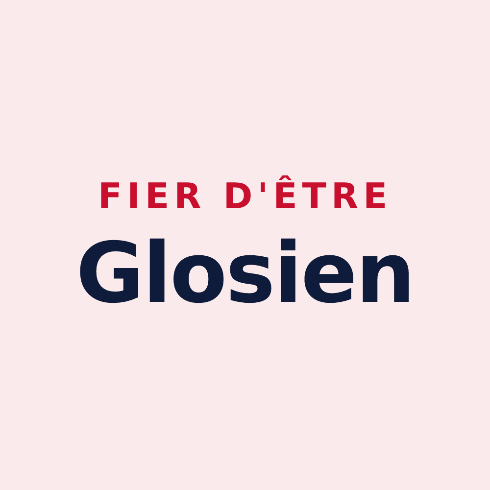 Magnet « Fier d'être Glosien » — design pour Glos-sur-Risle