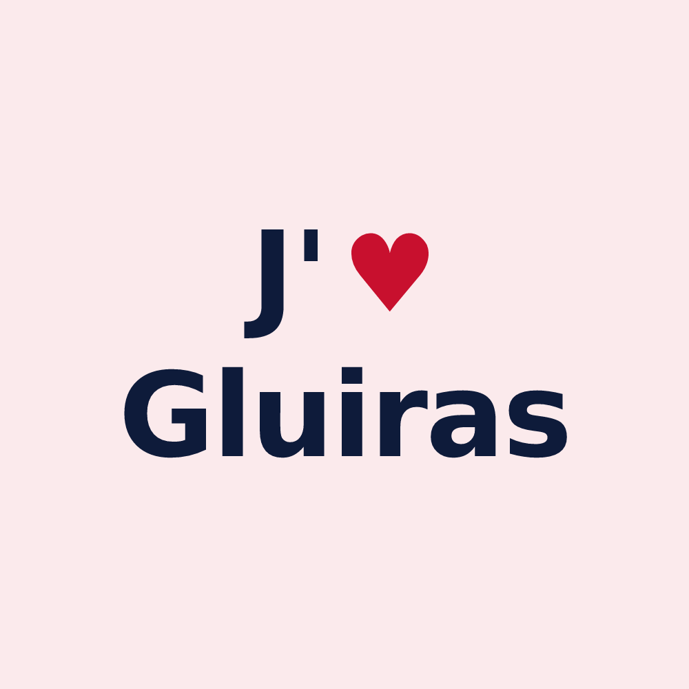 Magnet personnalisé Gluiras — design J'aime Gluiras