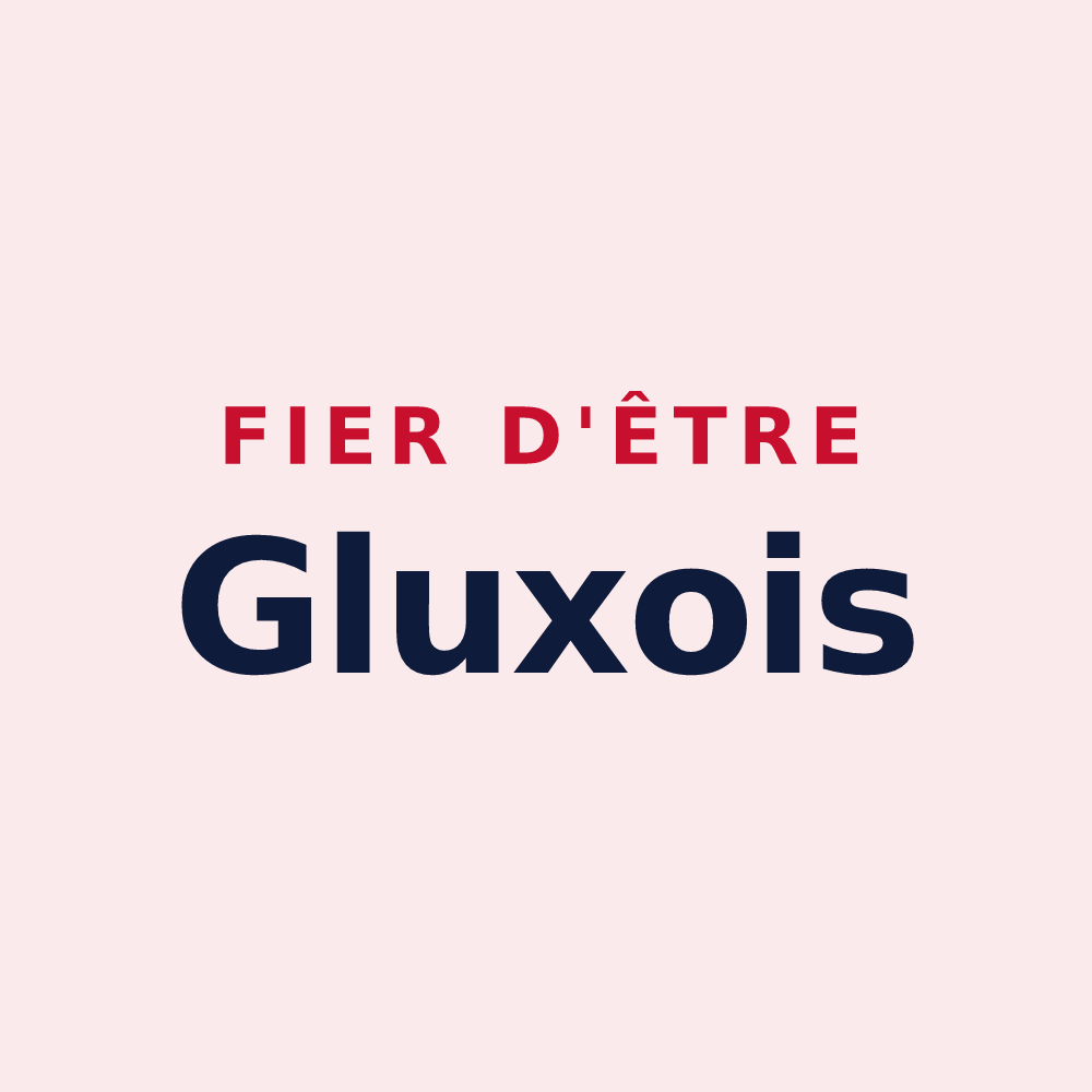 Magnet « Fier d'être Gluxois » — design pour Glux-en-Glenne