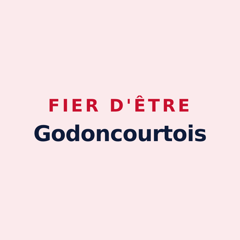 Magnet « Fier d'être Godoncourtois » — design pour Godoncourt