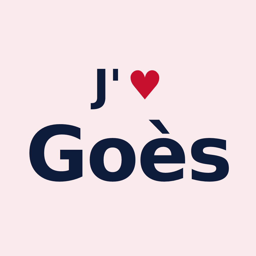 Magnet personnalisé Goès — design J'aime Goès