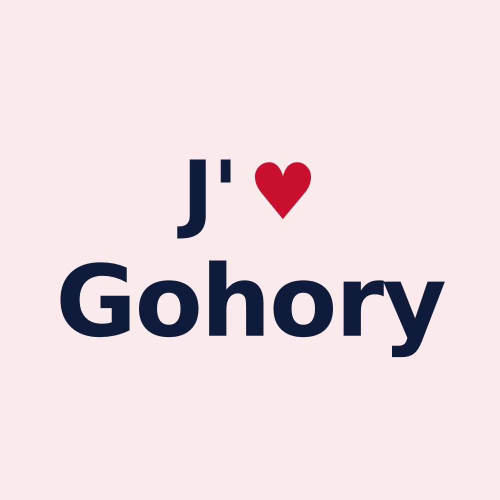 Magnet personnalisé Gohory — design J'aime Gohory