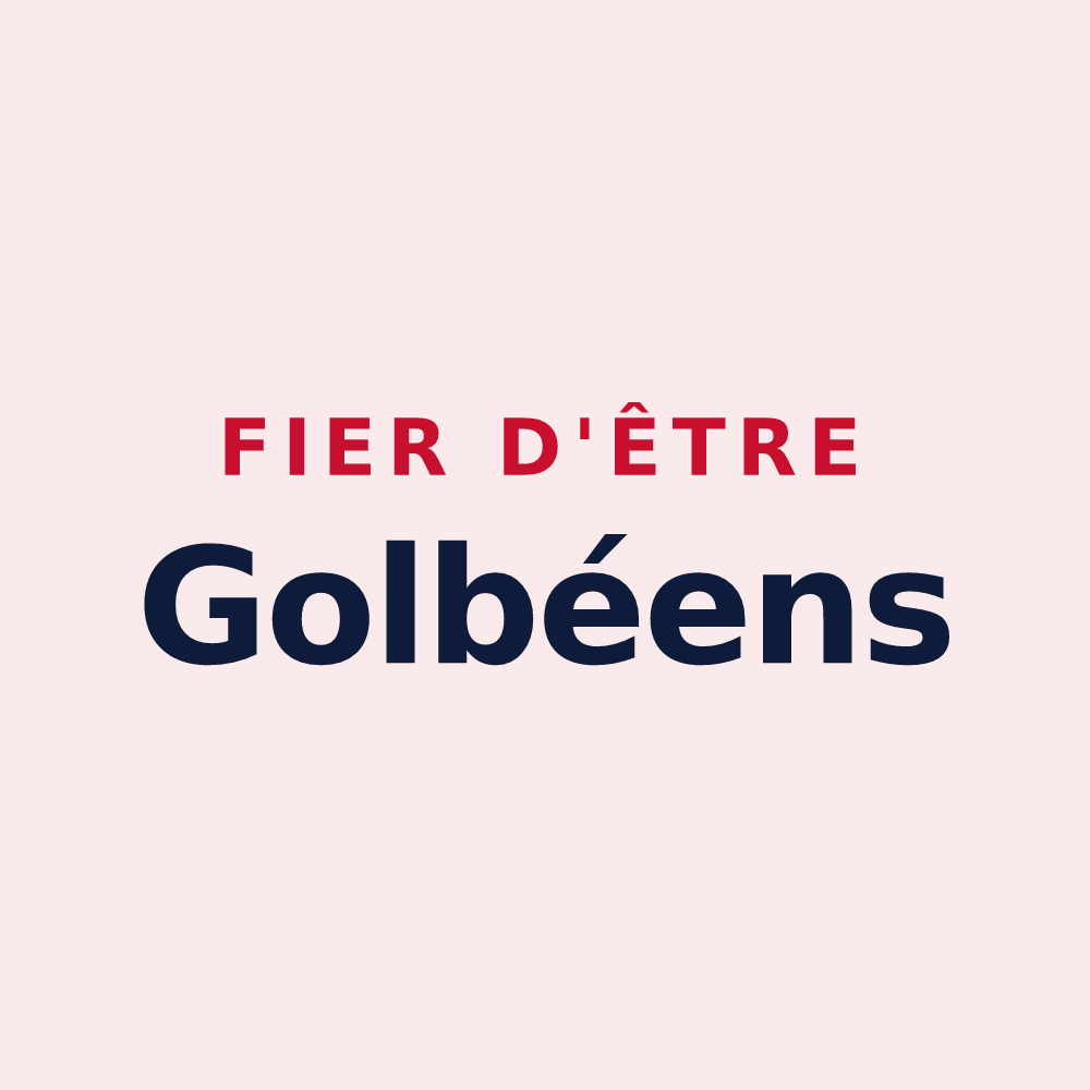 Magnet « Fier d'être Golbéens » — design pour Golbey