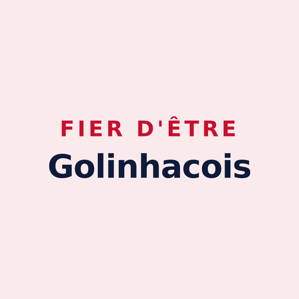 Magnet « Fier d'être Golinhacois » — design pour Golinhac