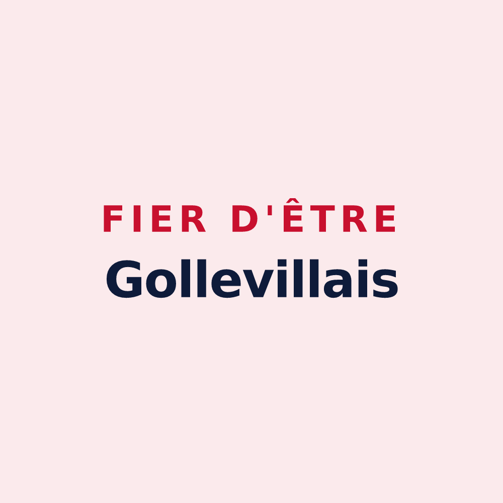 Magnet « Fier d'être Gollevillais » — design pour Golleville