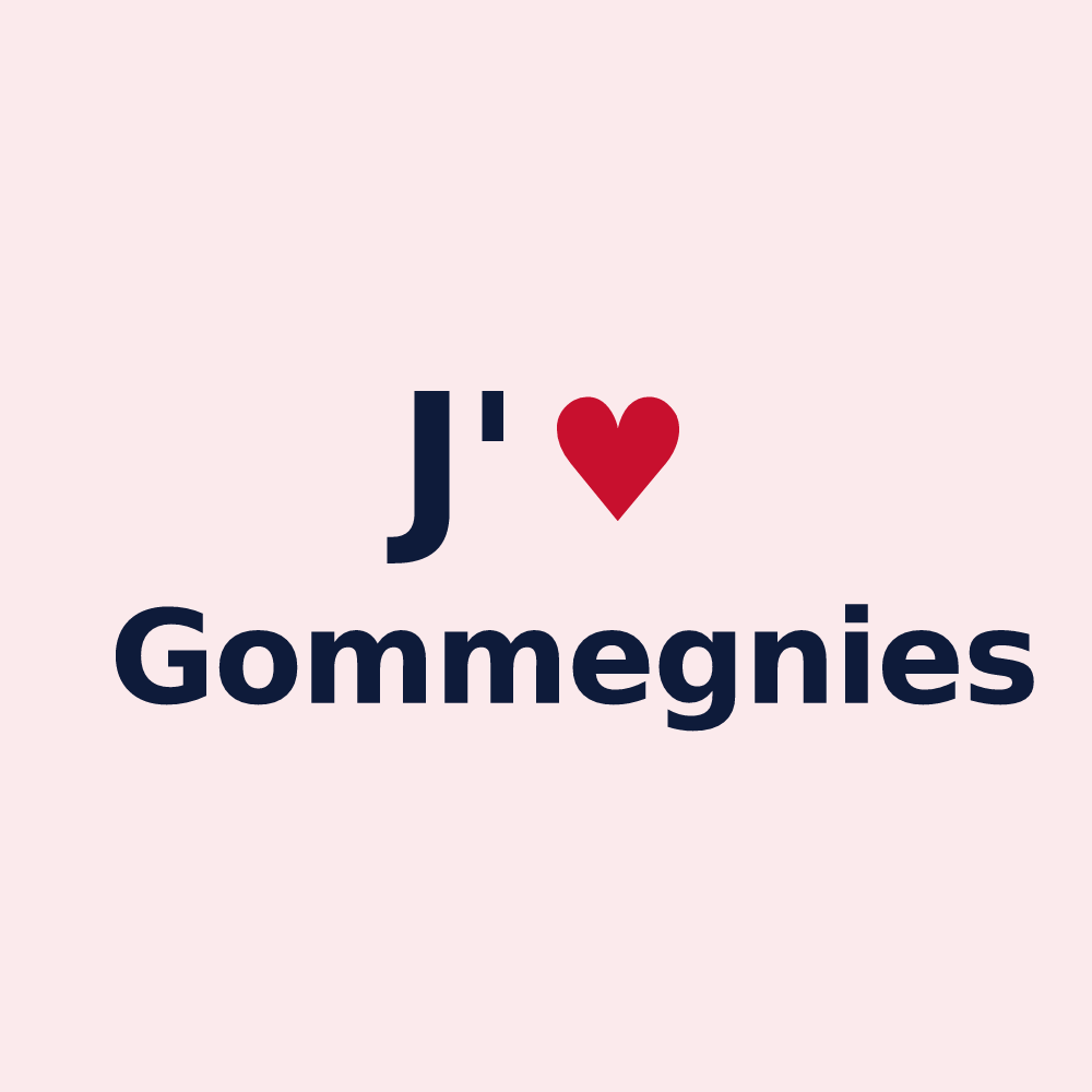 Magnet personnalisé Gommegnies — design J'aime Gommegnies