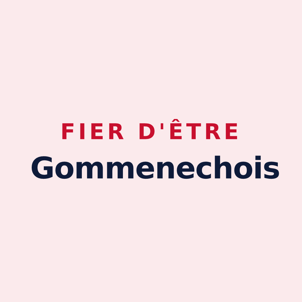 Magnet « Fier d'être Gommenechois » — design pour Gommenec'h