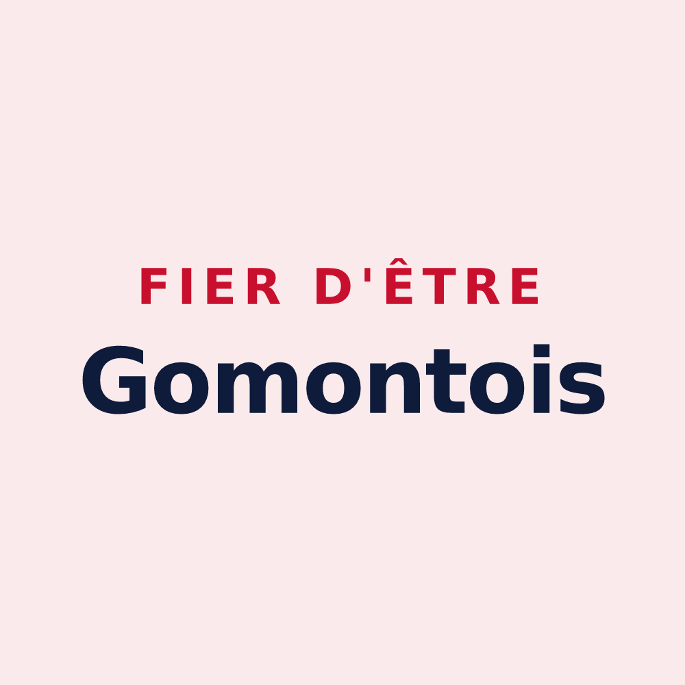 Magnet « Fier d'être Gomontois » — design pour Gomont