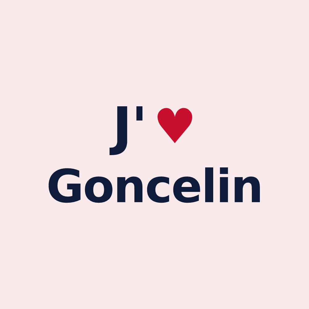 Magnet personnalisé Goncelin — design J'aime Goncelin