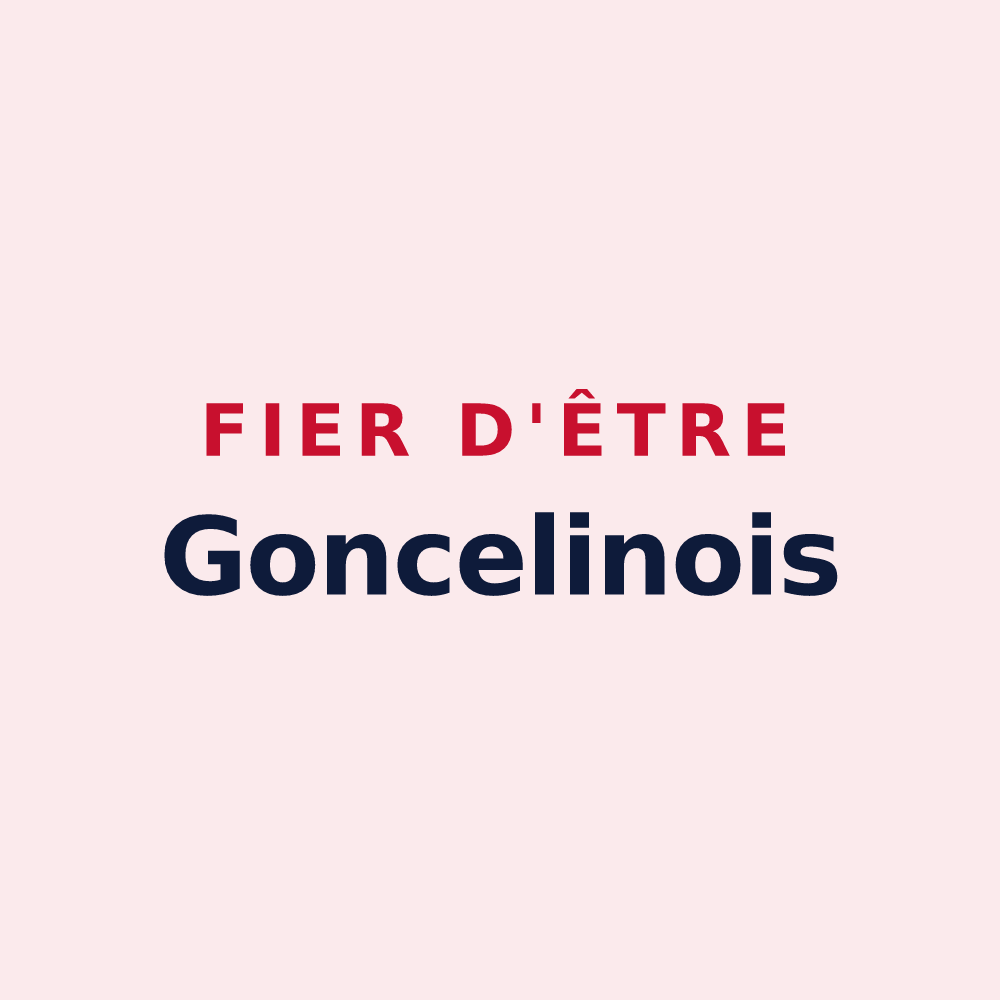 Magnet « Fier d'être Goncelinois » — design pour Goncelin