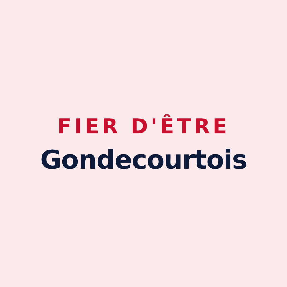 Magnet « Fier d'être Gondecourtois » — design pour Gondecourt