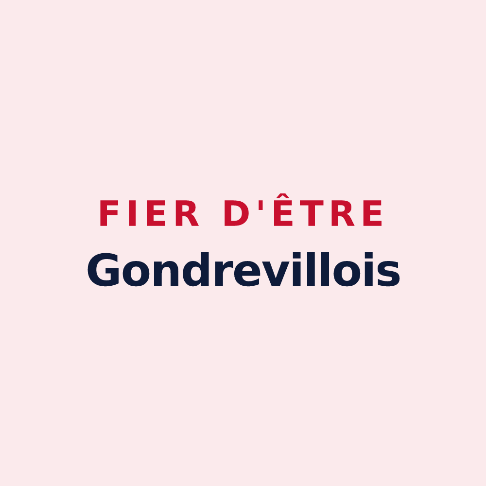 Magnet « Fier d'être Gondrevillois » — design pour Gondreville