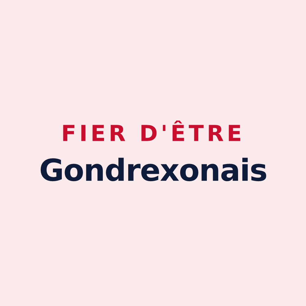 Magnet « Fier d'être Gondrexonais » — design pour Gondrexon