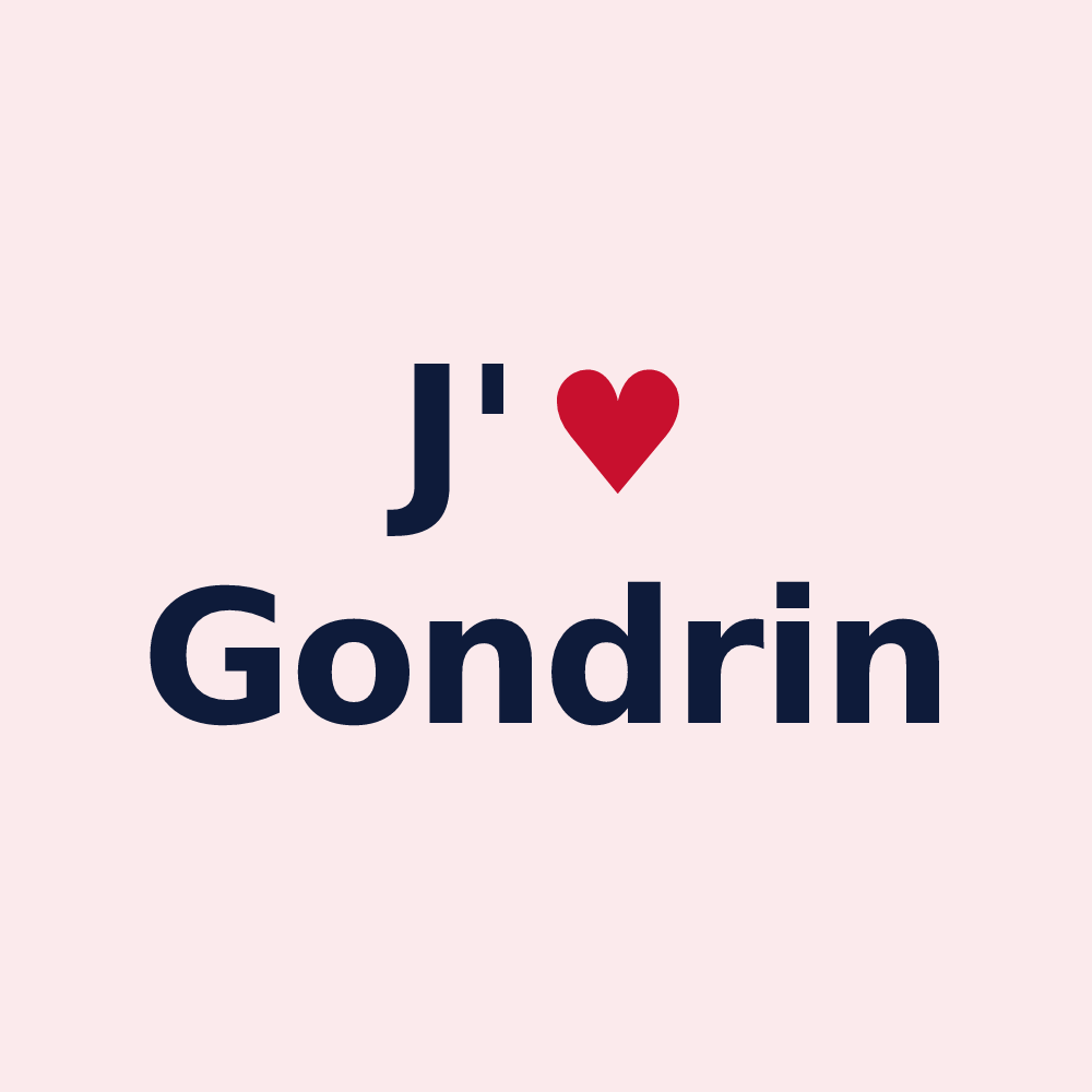 Magnet personnalisé Gondrin — design J'aime Gondrin
