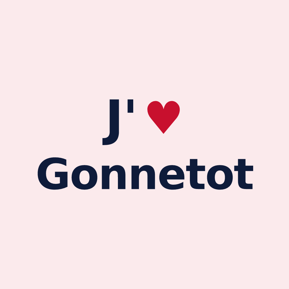 Magnet personnalisé Gonnetot — design J'aime Gonnetot