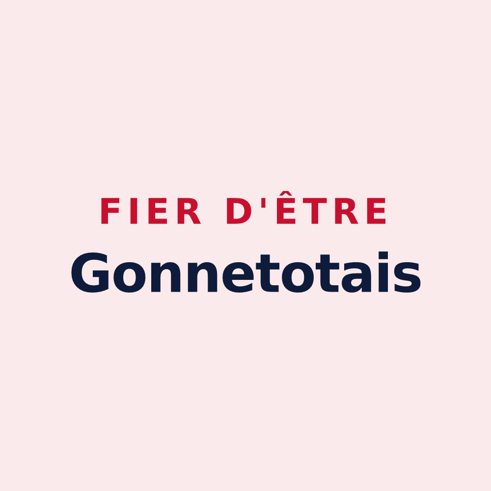Magnet « Fier d'être Gonnetotais » — design pour Gonnetot