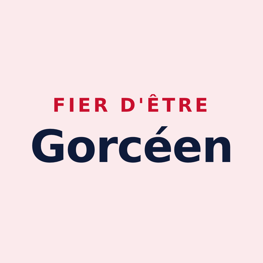 Magnet « Fier d'être Gorcéen » — design pour Gorcy