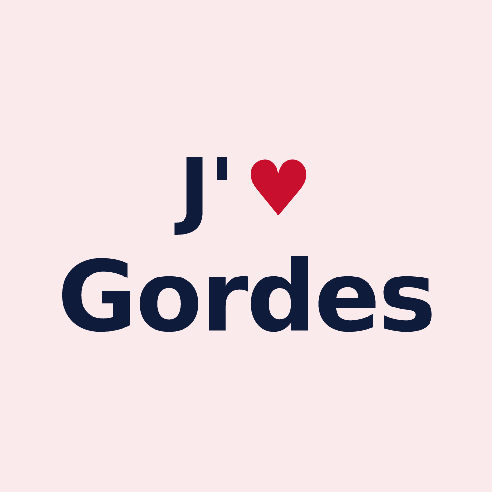 Magnet personnalisé Gordes — design J'aime Gordes