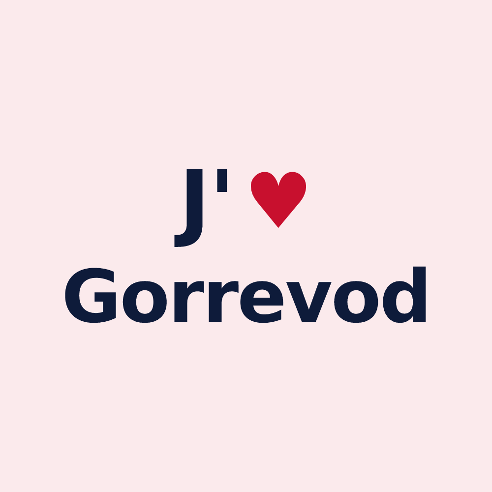 Magnet personnalisé Gorrevod — design J'aime Gorrevod