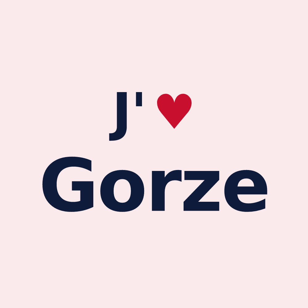 Magnet personnalisé Gorze — design J'aime Gorze