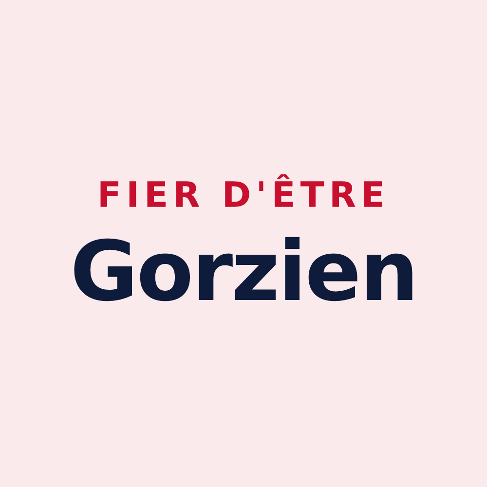 Magnet « Fier d'être Gorzien » — design pour Gorze