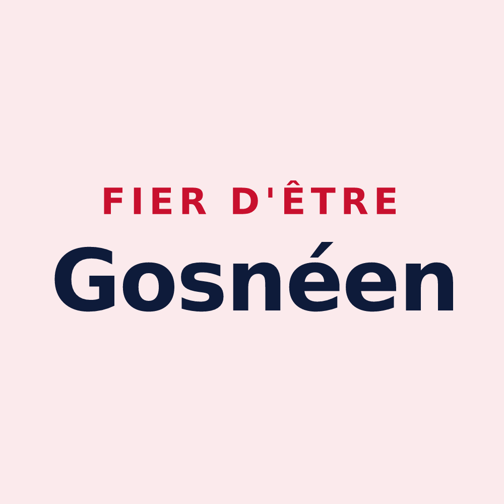 Magnet « Fier d'être Gosnéen » — design pour Gosné