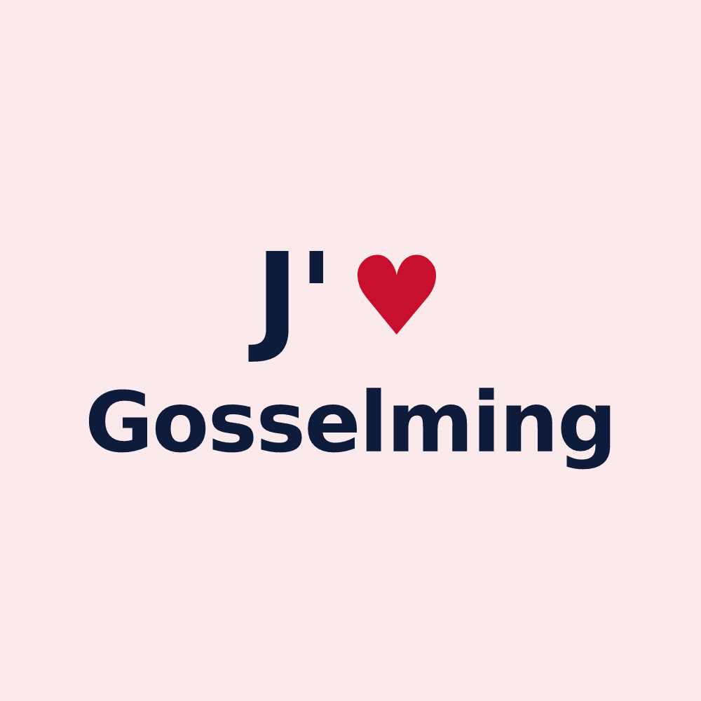 Magnet personnalisé Gosselming — design J'aime Gosselming