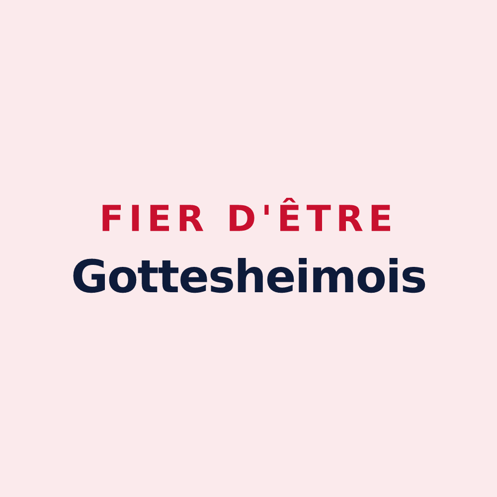 Magnet « Fier d'être Gottesheimois » — design pour Gottesheim