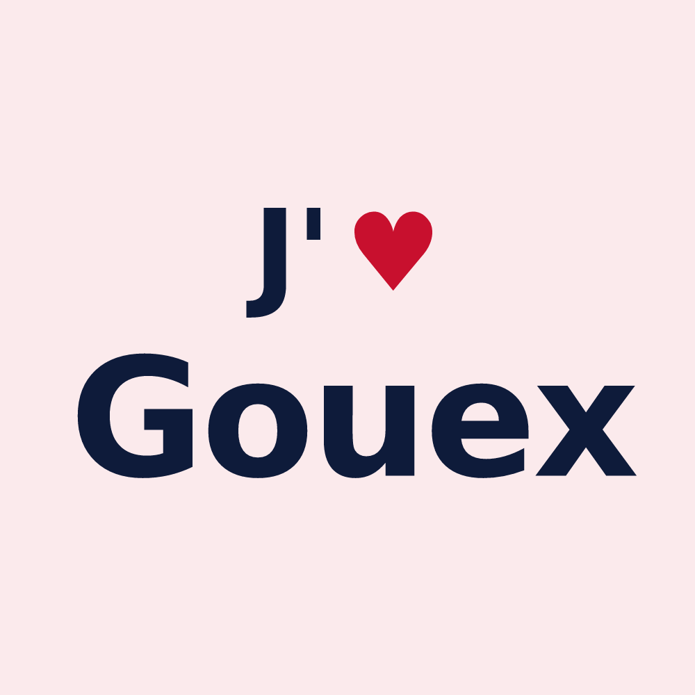 Magnet personnalisé Gouex — design J'aime Gouex