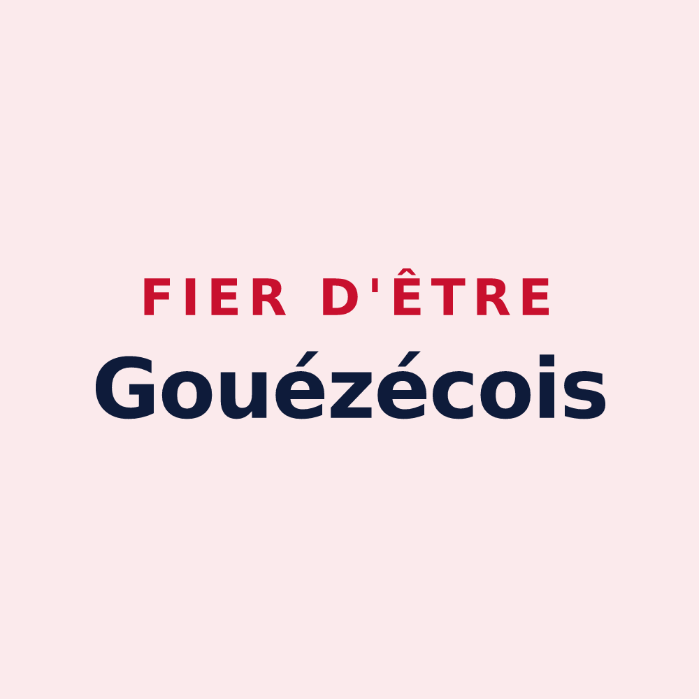 Magnet « Fier d'être Gouézécois » — design pour Gouézec