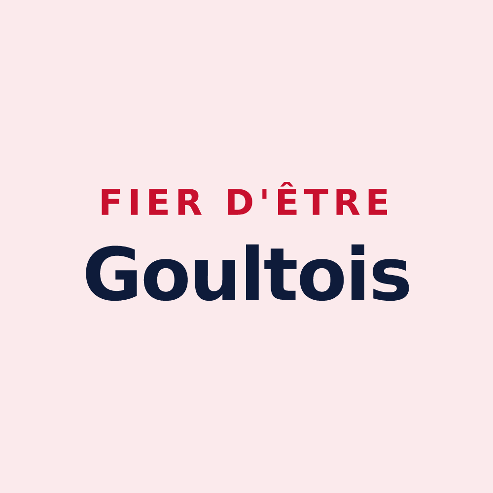Magnet « Fier d'être Goultois » — design pour Goult