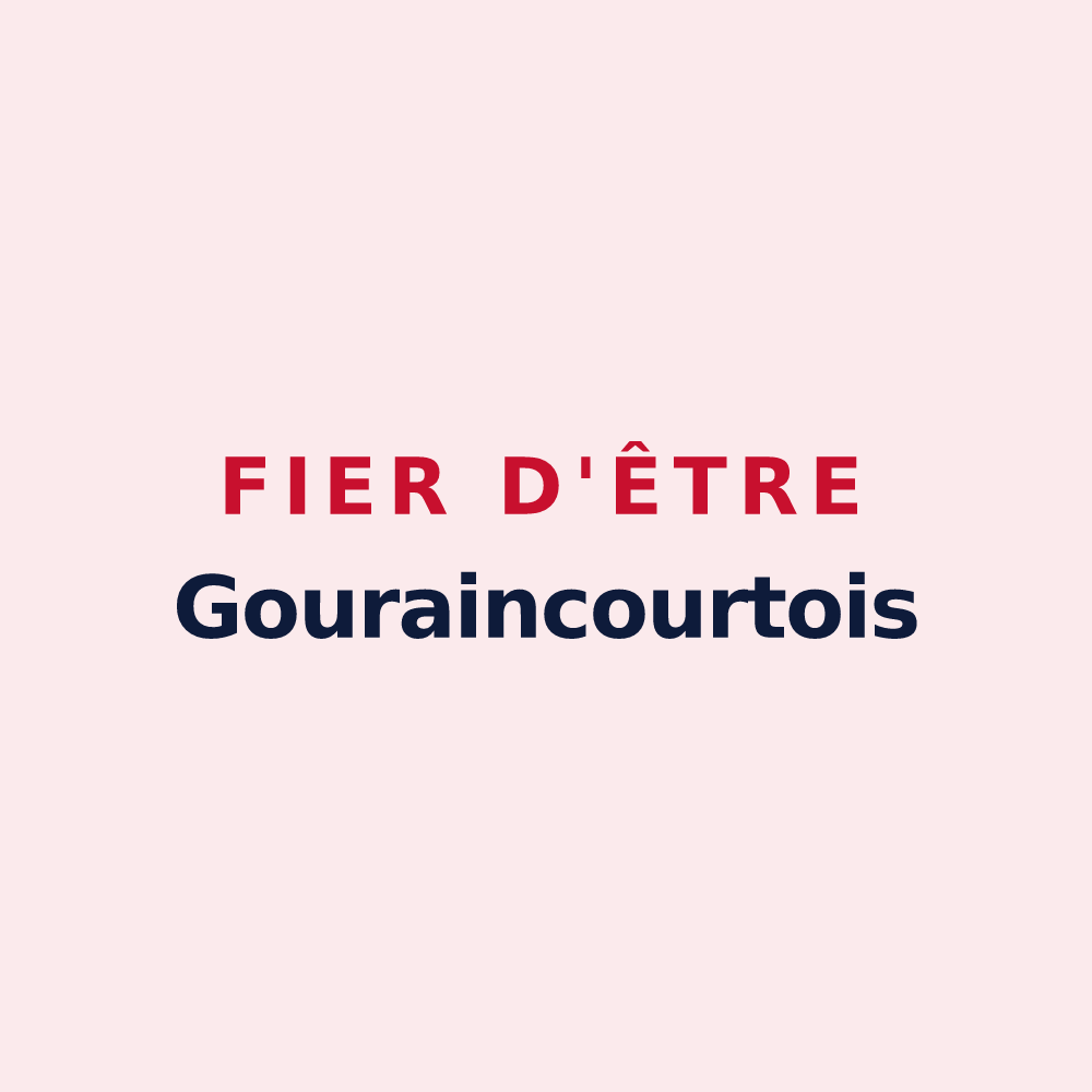 Magnet « Fier d'être Gouraincourtois » — design pour Gouraincourt