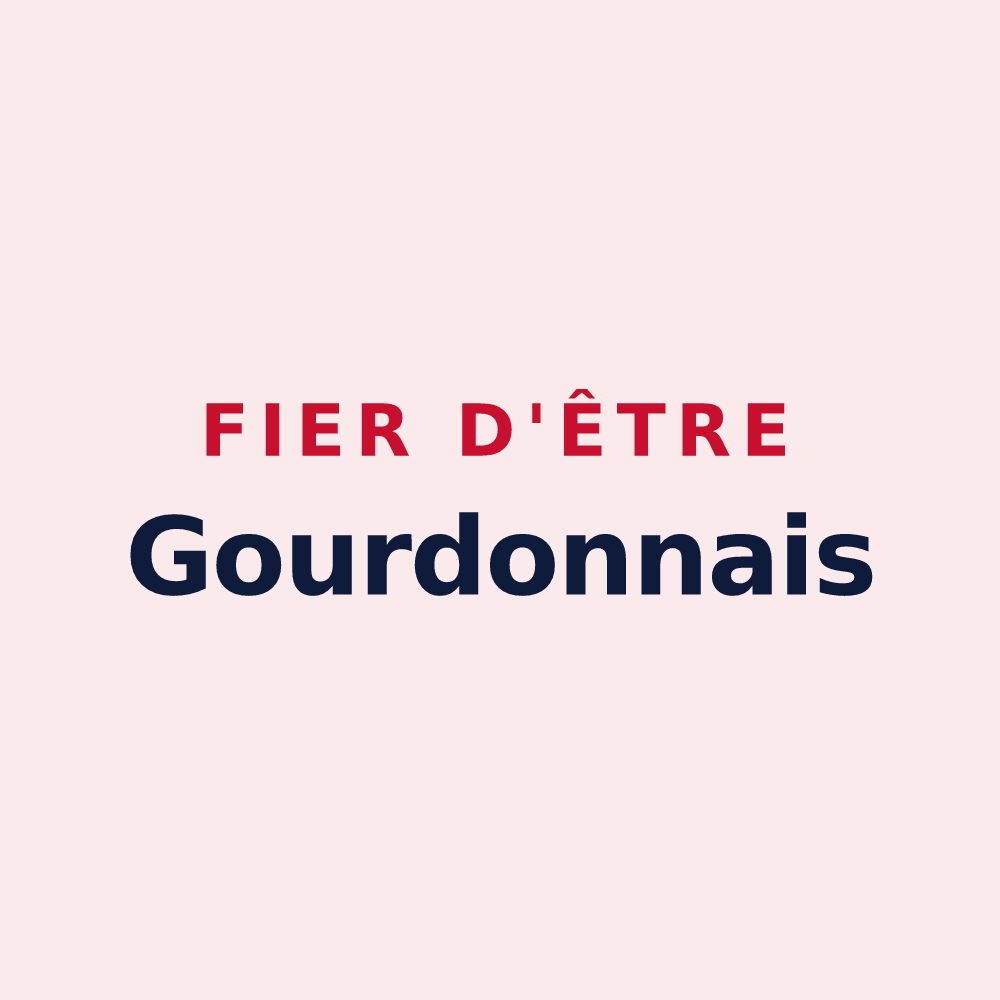 Magnet « Fier d'être Gourdonnais » — design pour Gourdon