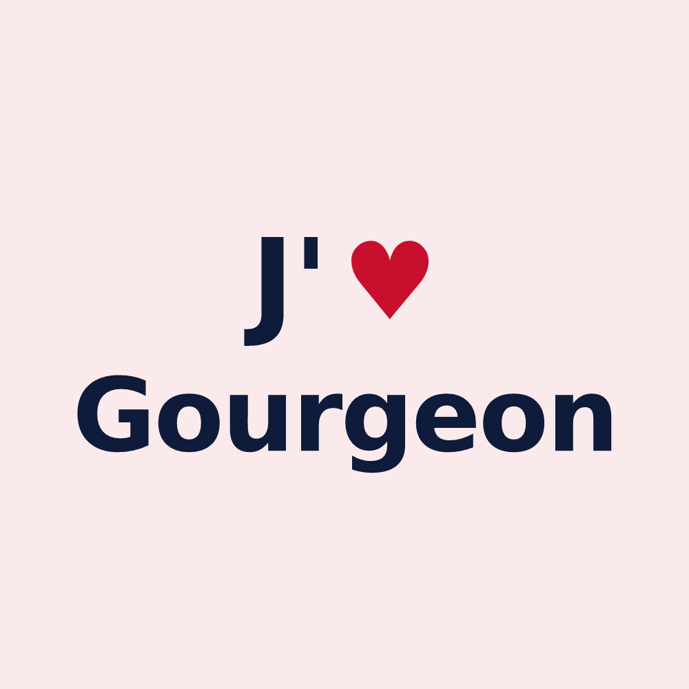 Magnet personnalisé Gourgeon — design J'aime Gourgeon