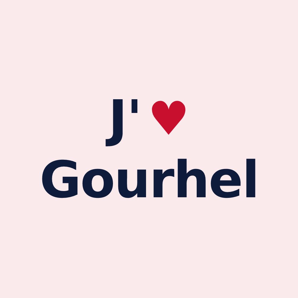 Magnet personnalisé Gourhel — design J'aime Gourhel