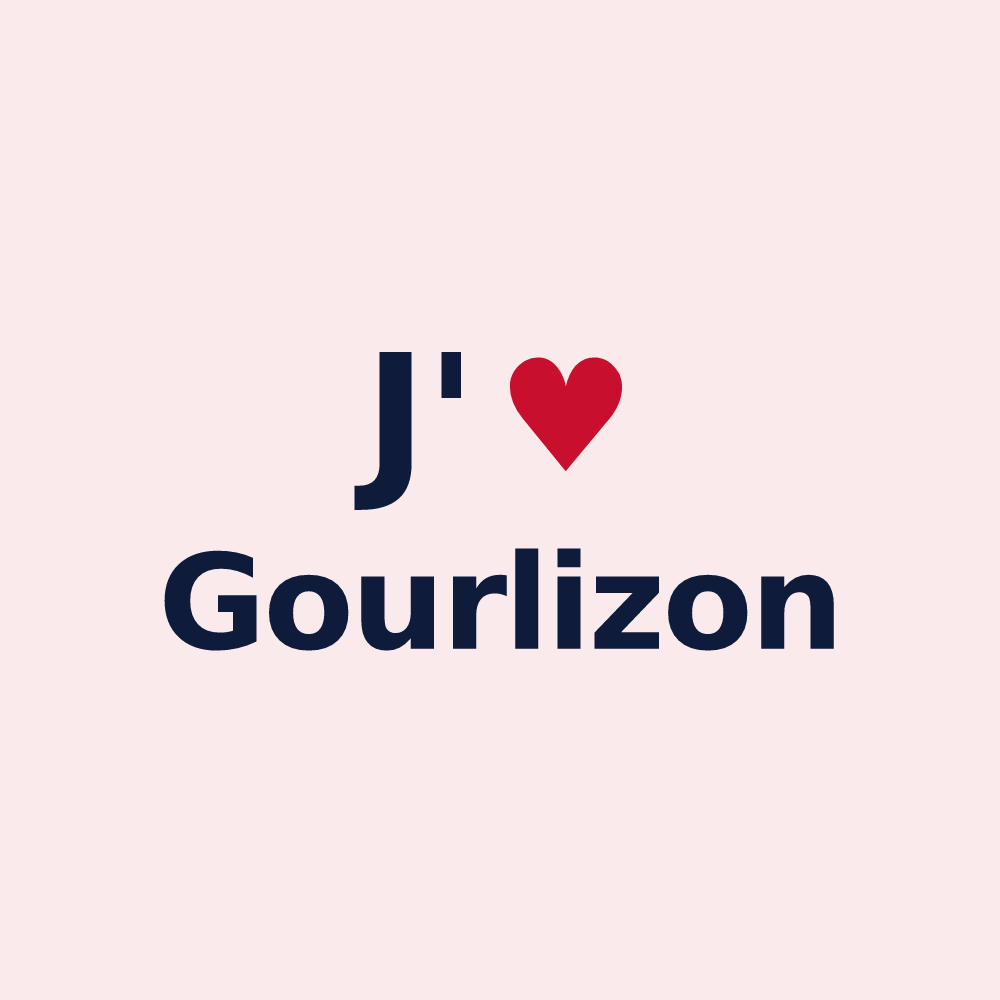 Magnet personnalisé Gourlizon — design J'aime Gourlizon