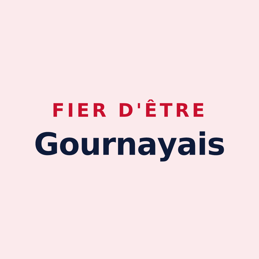 Magnet « Fier d'être Gournayais » — design pour Gournay-le-Guérin